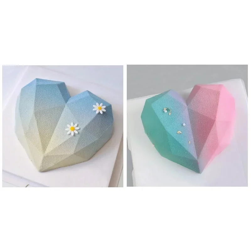 1 Pc 6 Cavity Heart Shaped Silicone Mould Cake Mousse Pastry Bakeware Tools Form For Soap image 5