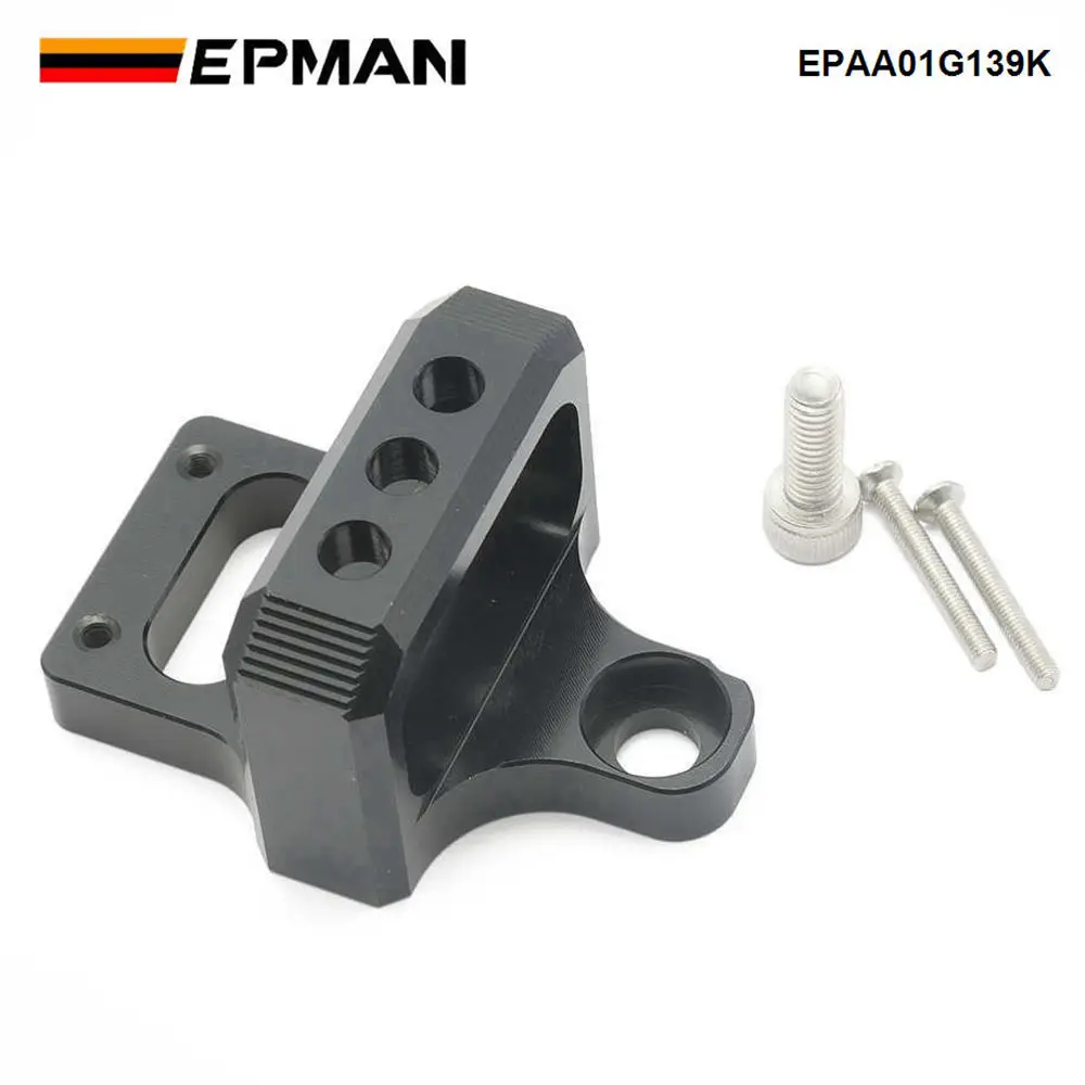 EPMAN For MAC Boost Control Solenoid Valve Mount Holder Bracket 3 Port Billet Aluminum Universal EPAA01G139K