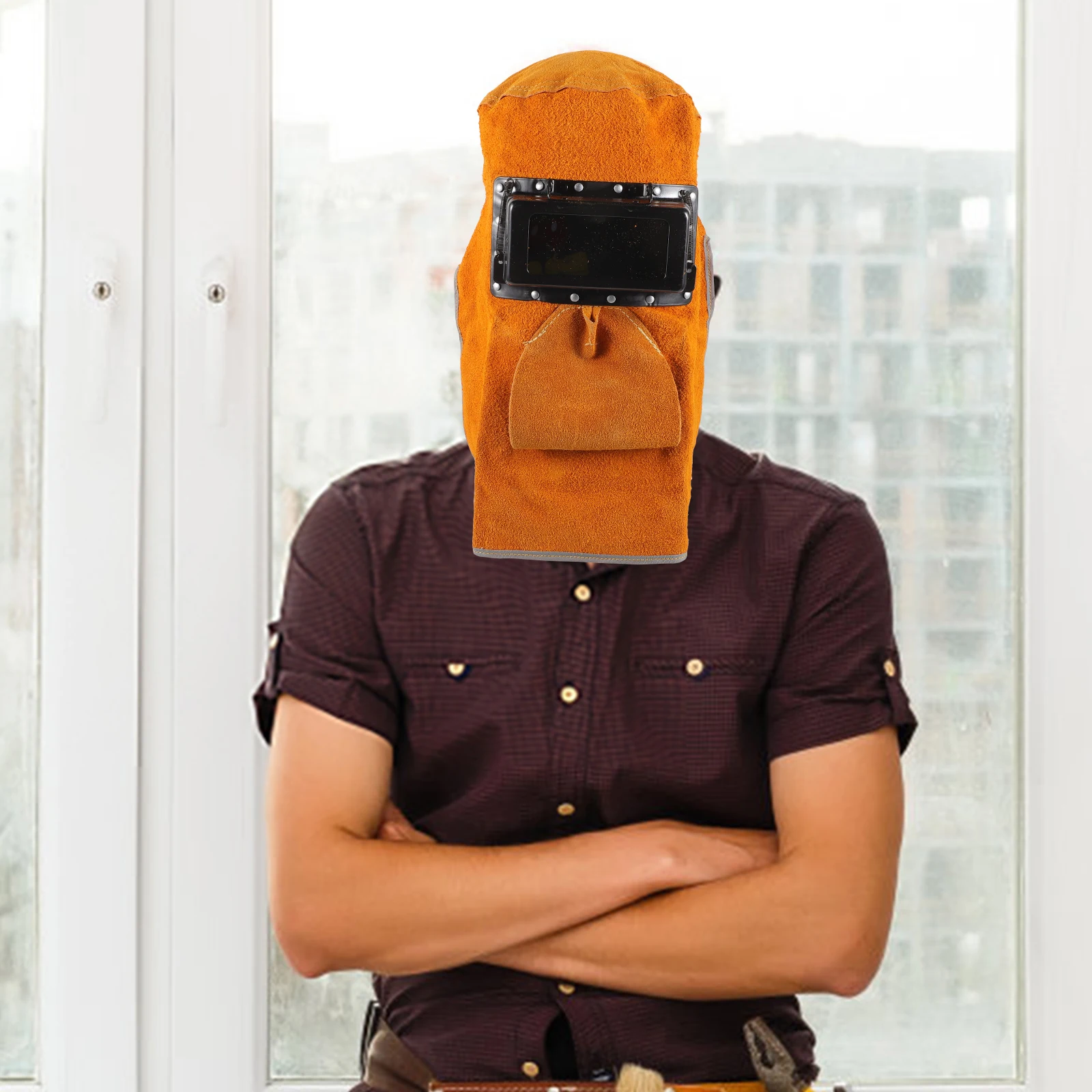 

Automatic Darkening Welding Hood Headgear Welding Shield Adjustable Stable Fit Ventilated Protective Gear Mask