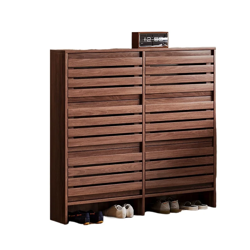 LMM ultra-thin tipping bucket shoe cabinet, extremely narrow storage door household indoor entrance cabinet