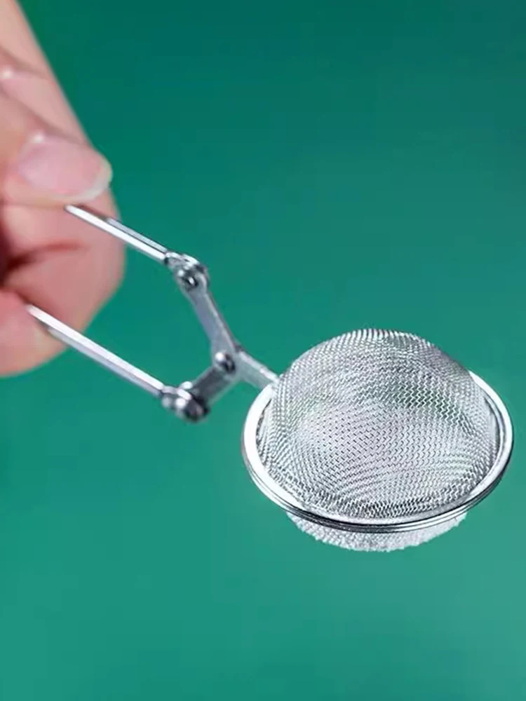 Stainless Steel Powder Spreader Ultra-Fine Leak-Proof Mesh Can Baking Matcha Sieve Cocoa Powder Sifter for Kitchen image 4