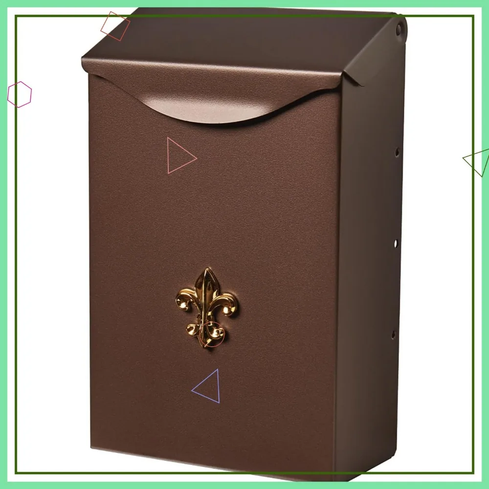 

Настенный почтовый ящик из оцинкованной стали, устойчивый к ржавчине, бронзовая отделка, небольшая вместимость для наружного использования