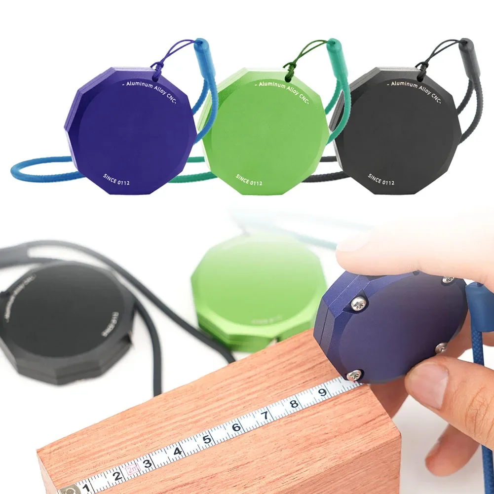 

Spring Steel Tape Measure Portable Metal Tape Measure Mini Aluminum Alloy Measuring Tools Automatic Rebound Woodworking Ruler