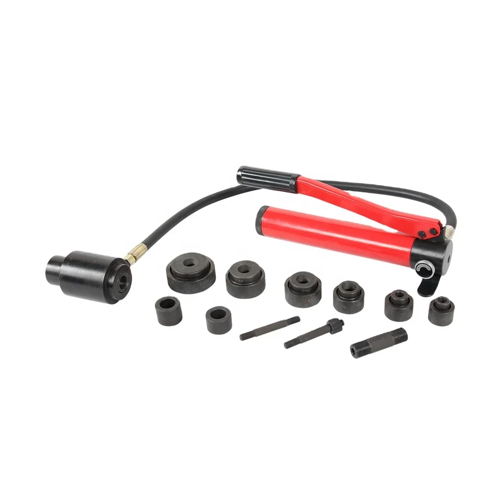 

SYK-8B Manual Hydraulic Punching Tool Kit 22mm-60mm 6 Die Sheet Metal Hydraulic Punching Driver