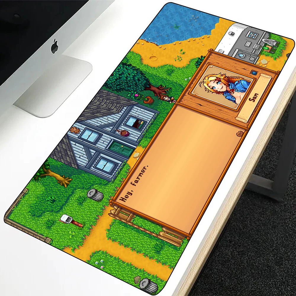 Stardew Valley Large Anti-slip Mousepad Printing Computer Gamers Locking Edge Non-slip Mouse Pad XXL90x40cm Keyboard PC Desk Pad