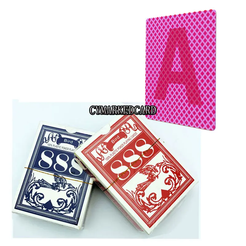 

Marked Playing Card bird 888 Magic Card UV Lens Phnom Penh Poker Game Deck