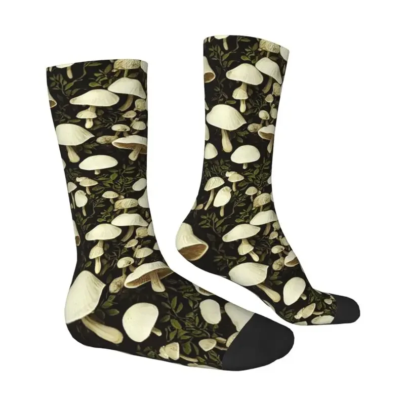 Mushroom Pattern Dress Socks Mens Womens Fashion Novelty Breathable Crew Sock