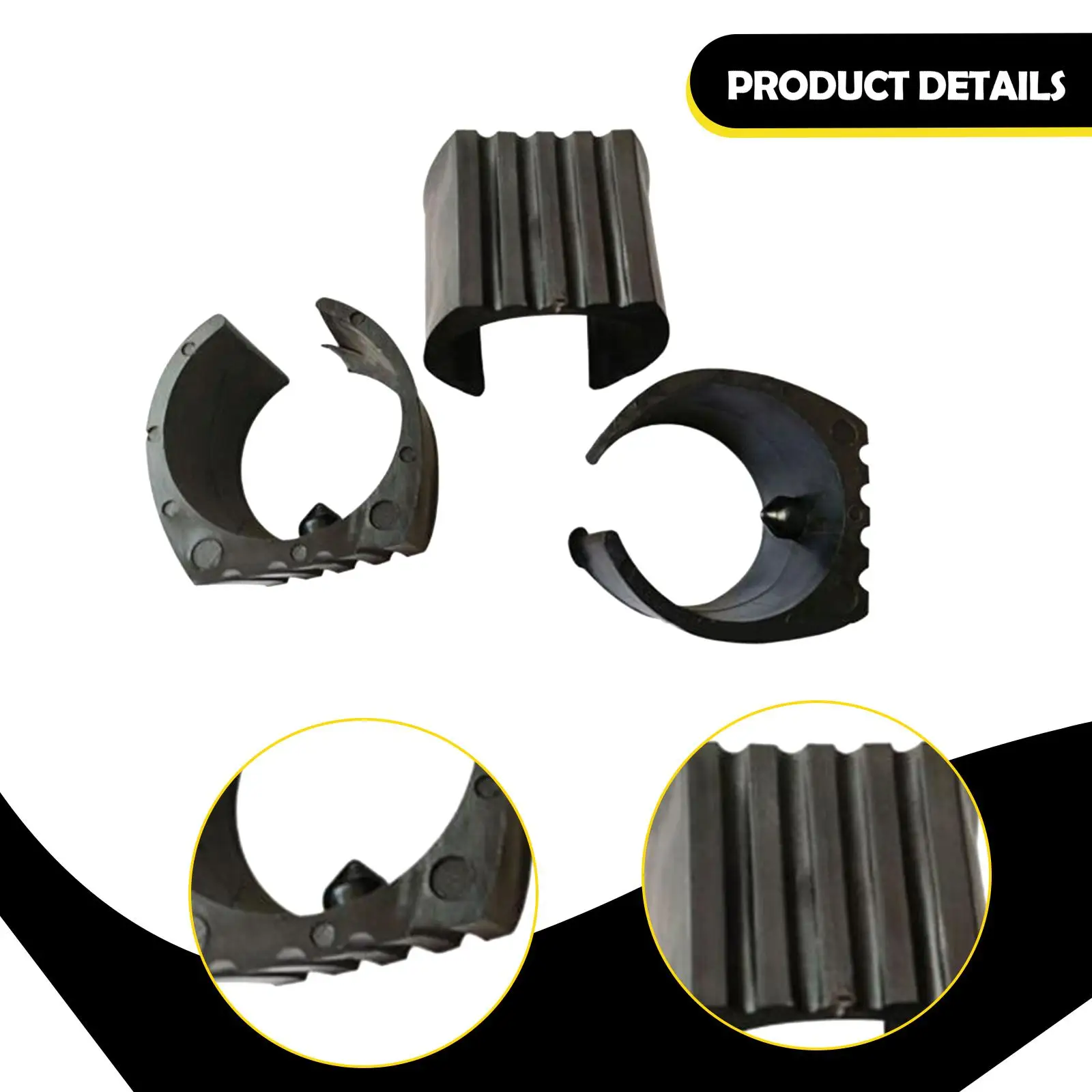 Anti Slip Trampoline Pole Covers Durable U Shaped Furniture Foot Pads Noise Reduction for Table Desk Chair 25mm Tubes