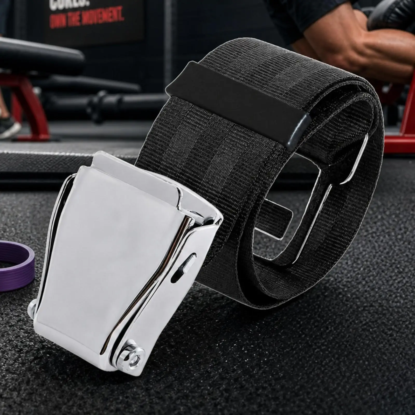 Bench Workout Strap with Metal Buckle Polyester Strapping Training Strap Heavy Duty for Rehabilitation Routines