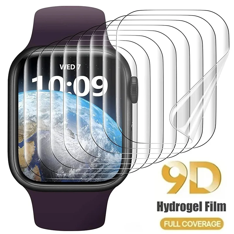 Hydrogel Film Screen Protector For Apple Watch Ultra 3 2 1 49mm 40mm 44mm 42mm 38mm 41mm 45mm For iWatch Series 9 8 7 6 5 4 SE