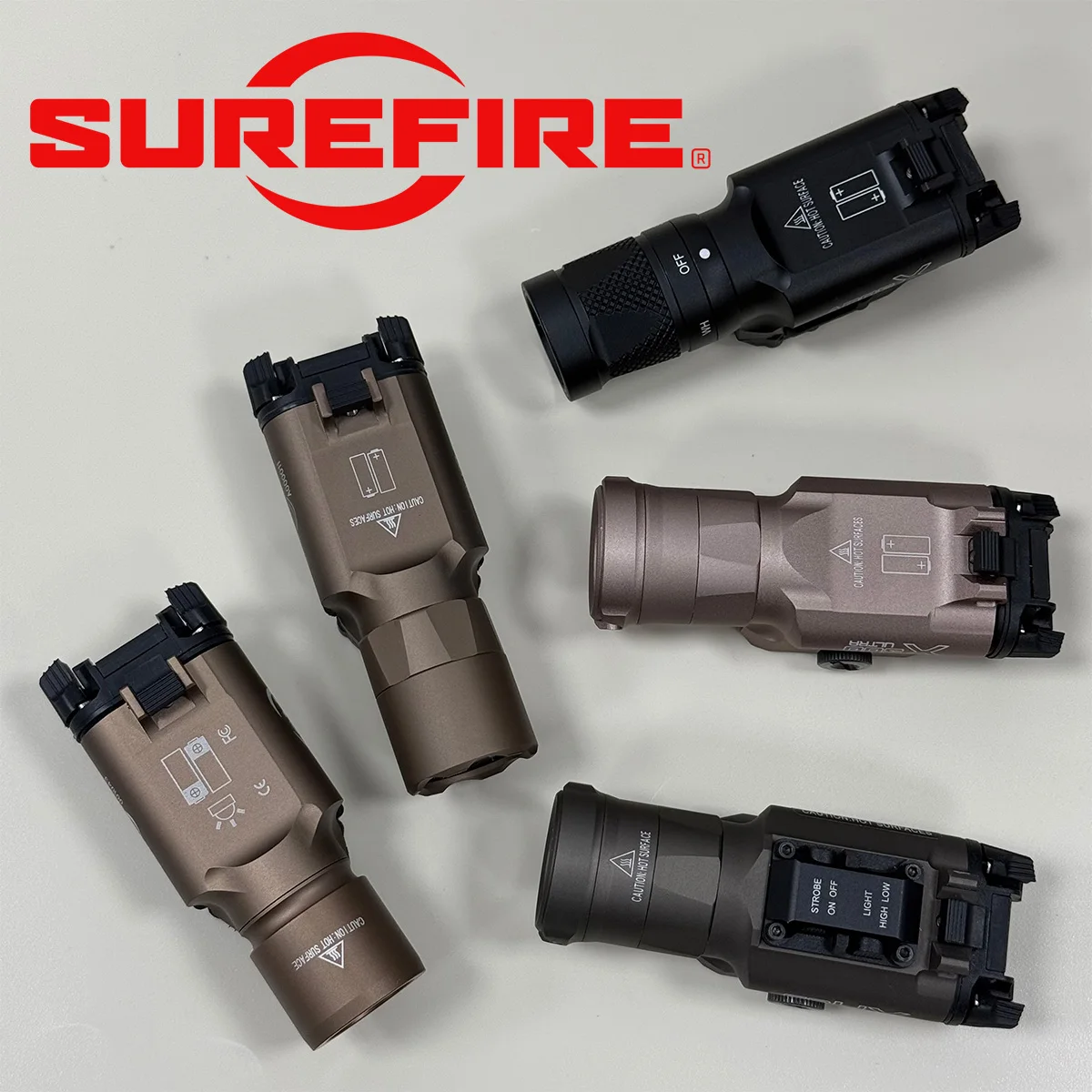 Surefire X300 X300U X300V X300V-IR XH35 X300UH-B Metal LED Scout Light Fits 20mm Picatinny Rail Outdoor Tactical Flashlight