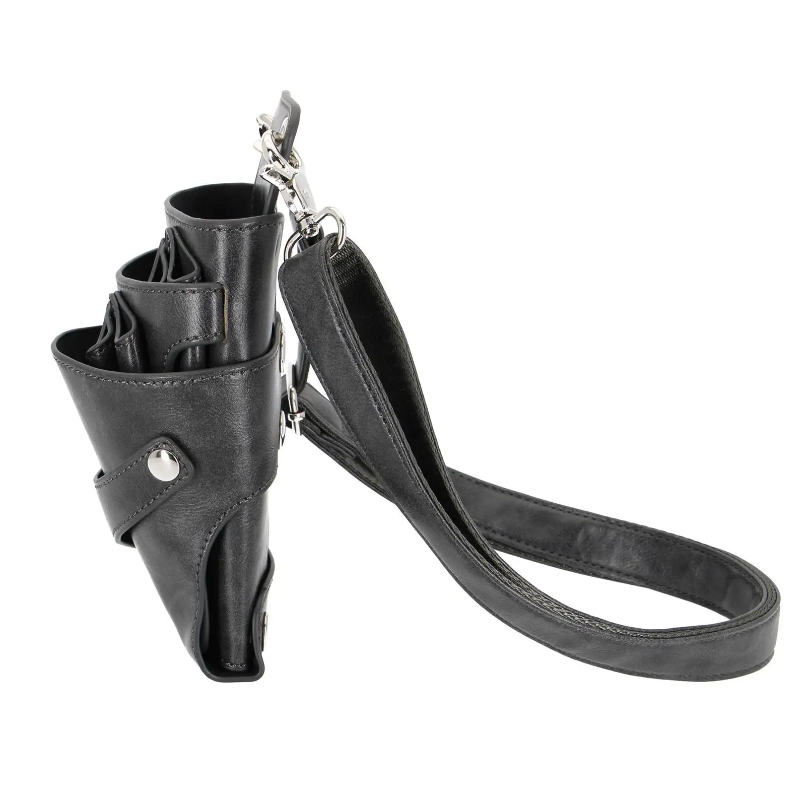 Hairdressing Tool Waist Pack PU Leather Barber Messenger Storage Bag for Scissors Comb Brush Clips Salon Stylist Cosmetic Travel