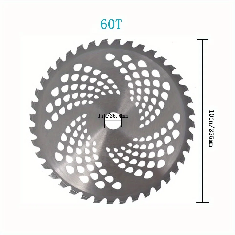 Autoparts 60T Carbide Tip Brush Blades Replacement for Cutter