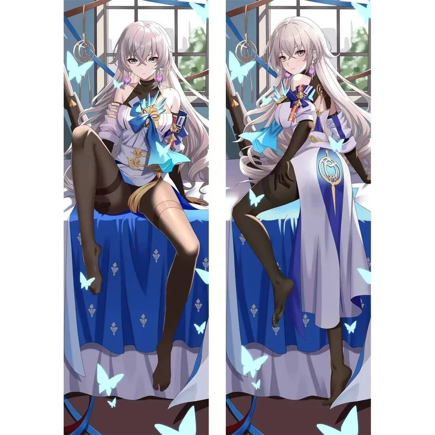 

Броня Дакимакура Зайчик аниме (Honkai Impact) наволочка с двусторонним принтом на петлях ACG Body домашняя наволочка дропшиппинг
