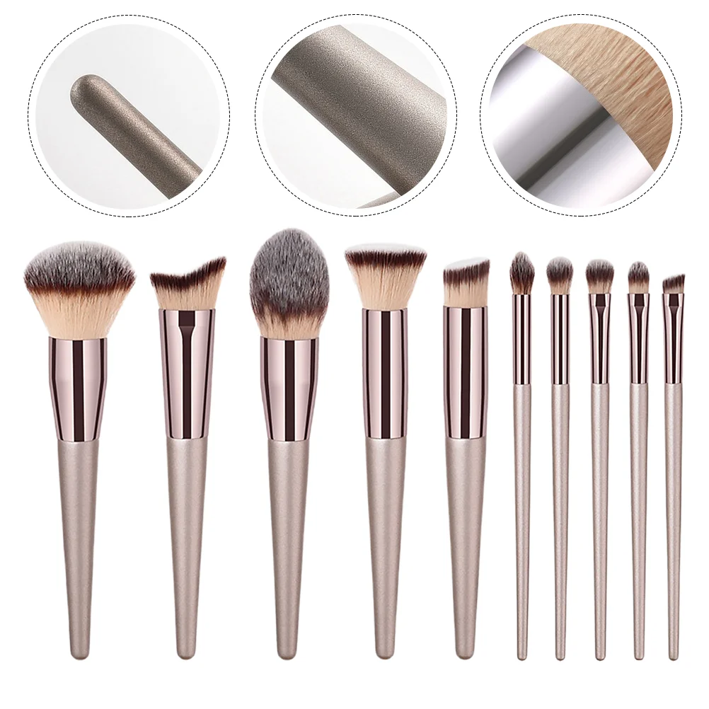 

10 Pcs Makeup Brush Set Beauty Accessories Kit Cosmetics Eye Shadow Professional Foundation