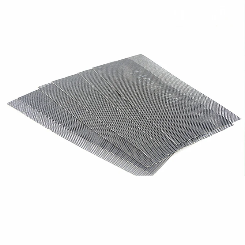 5pcs! Dry and Wet Sanding Screen Anti-blocking Abrasive Mesh Net for Engraving Jade Stone Carving Tools 100/120/150/180/240/320