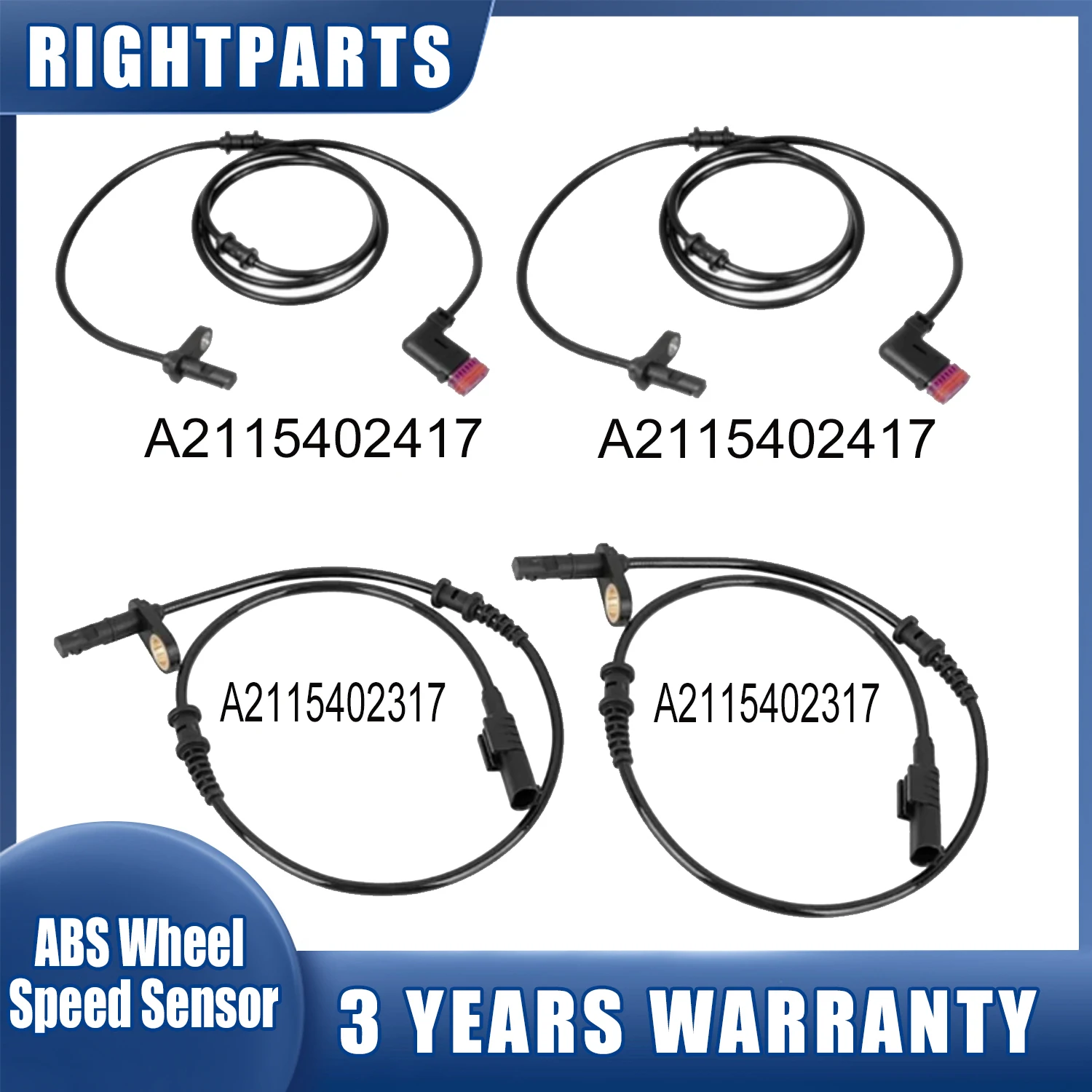 

Front Rear ABS Wheel Speed Sensor A2115402317 A2115402417 For Mercedes Benz W211 S211 VF211 E320 E350 E500 E63