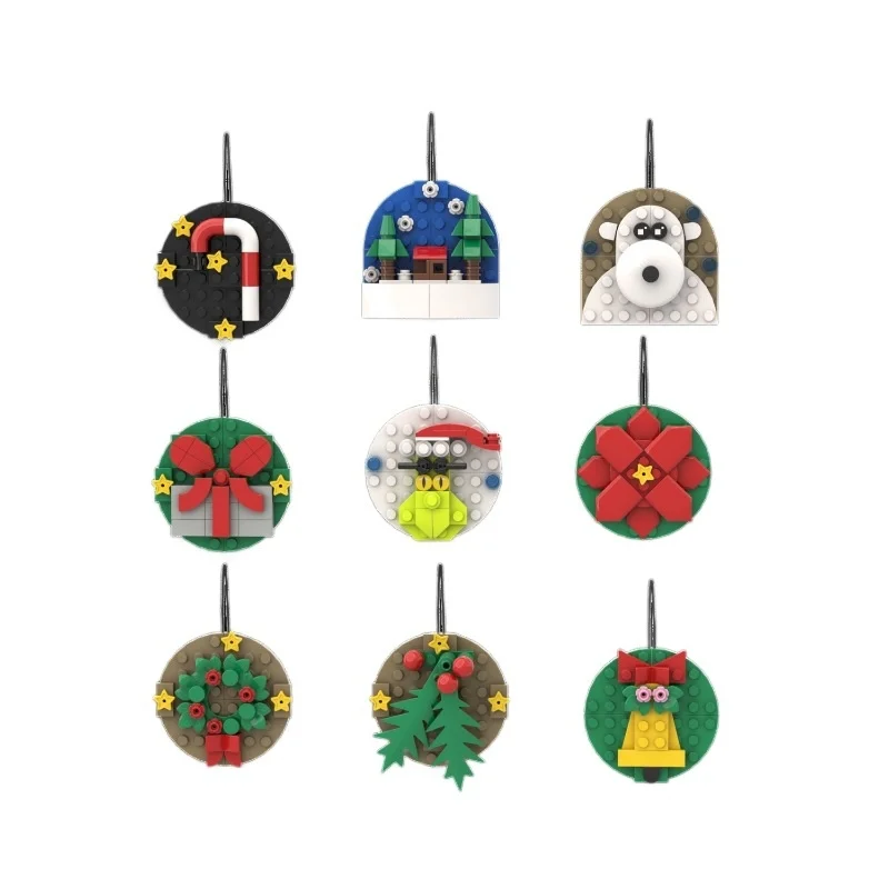 Imanes de refrigerador de bloques de construcción, bonitos imanes decorativos de Navidad y Halloween para decoración de refrigerador