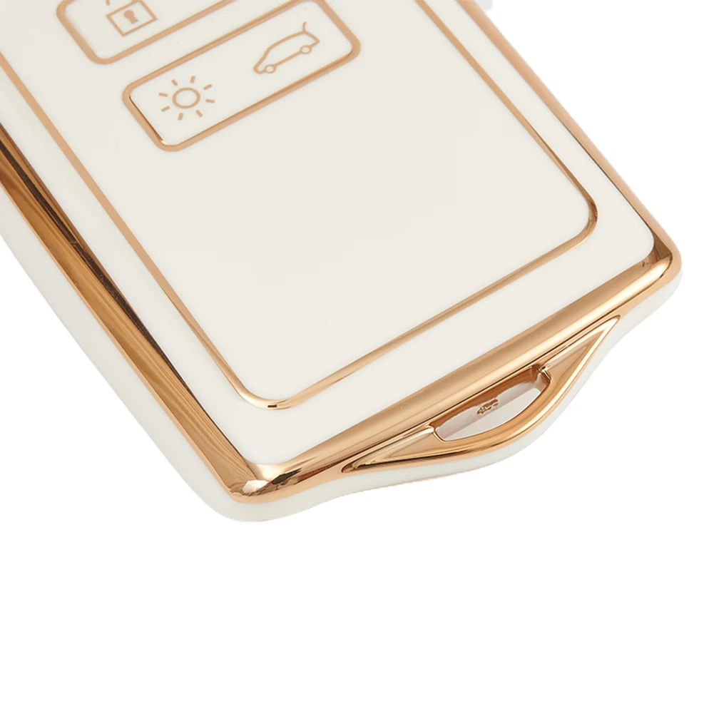 Accessories Car Key Case Cover Anti-fall Anti-vibration Button 4 Electroplated Key Protection Scratch-resistant