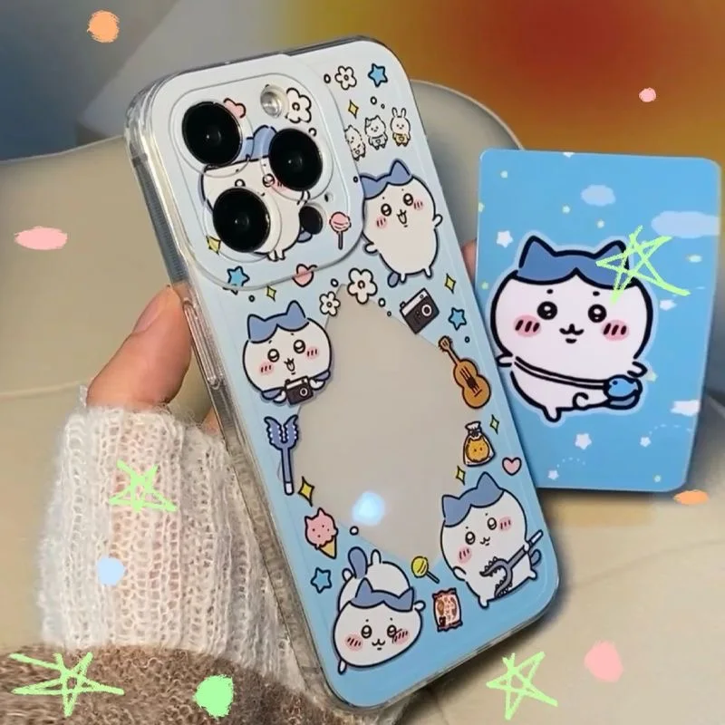 Casing Lunak Bening Chiikawa Anime Jepang Kartun Lucu Perlindungan untuk iPhone 16 15 13 12 11 14 Pro Max XS XR 16 7 8 Plus X SE Coque