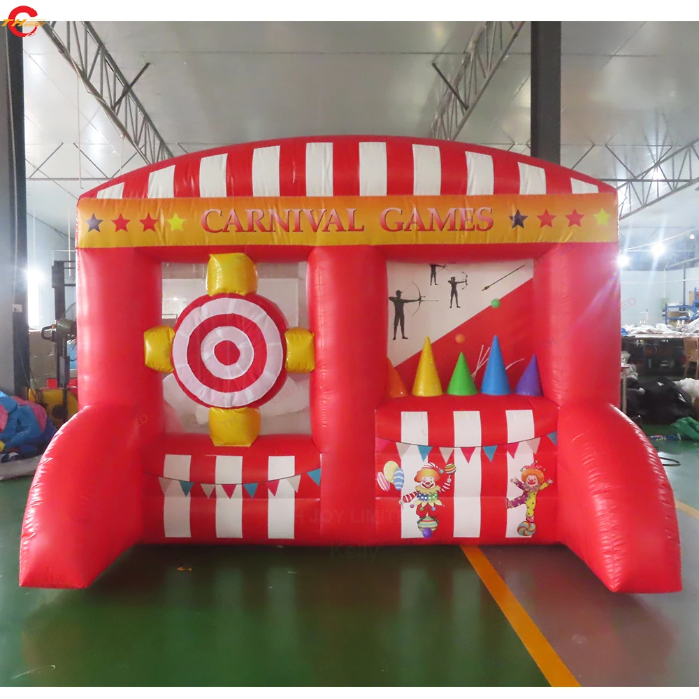 Outdoor 2 in 1 Dardo gonfiabile Tiro Hover Ball Shootout Gioco gonfiabile Spazio Palline Tiro con l'arco Gioco di carnevale Giocattoli in vendita