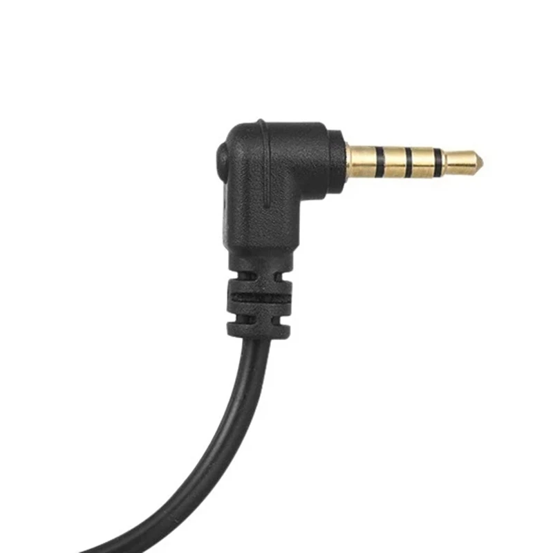 3.5mm 3 Pole TRS Female to 4 Pole TRRS Male 90 Degree Right Angled Microphone Adapter Cable Audio Stereo Mic Converter