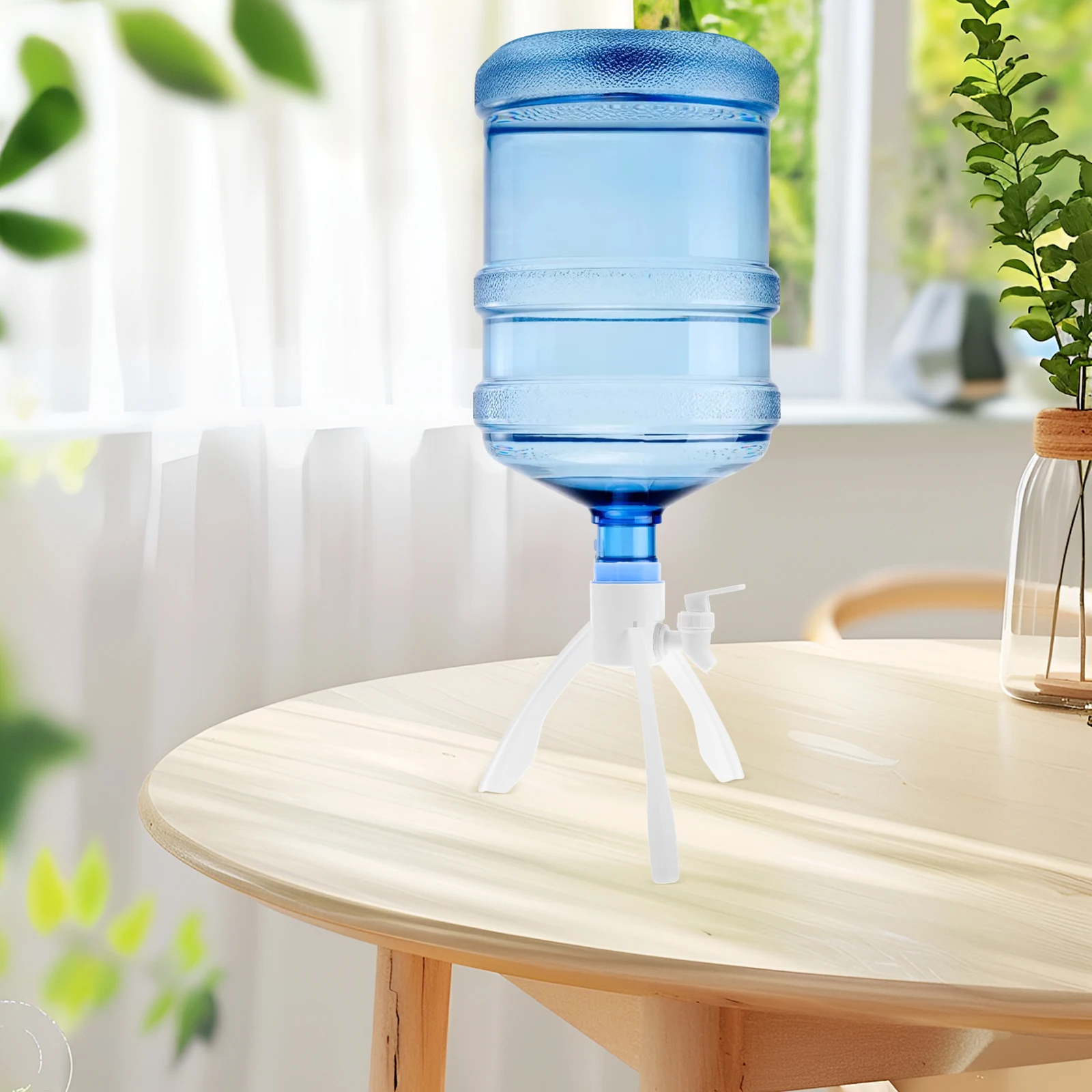 Triangular Water Jug Stand Easy Installation Space-Saving Beverage Dispenser Rack For Home Office Kitchen Use