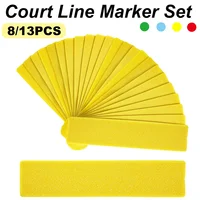 Marcadores de suelo para cancha deportiva, marcador de líneas de cancha para adiestramiento al aire libre, fútbol, baloncesto, voleibol, bádminton, señal de límite de gimnasio, 8 Uds.