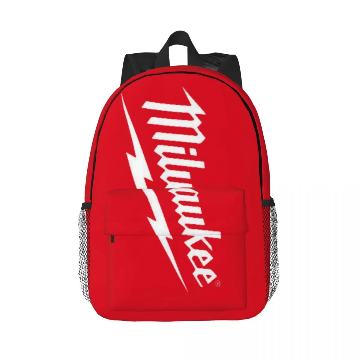 Popular w-milwaukeed logotipo mochila mochilas adolescente bookbag estudantes casuais sacos de escola mochila bolsa de ombro grande capacidade