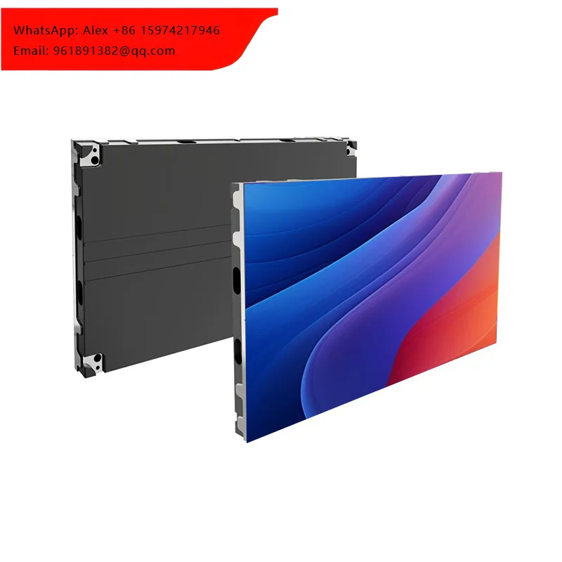 Indoor LED Display Screen P1.875 P2 P2.5 Aluminum Cabinet Conference Meeting Screen Mounted Screen Video Wall
