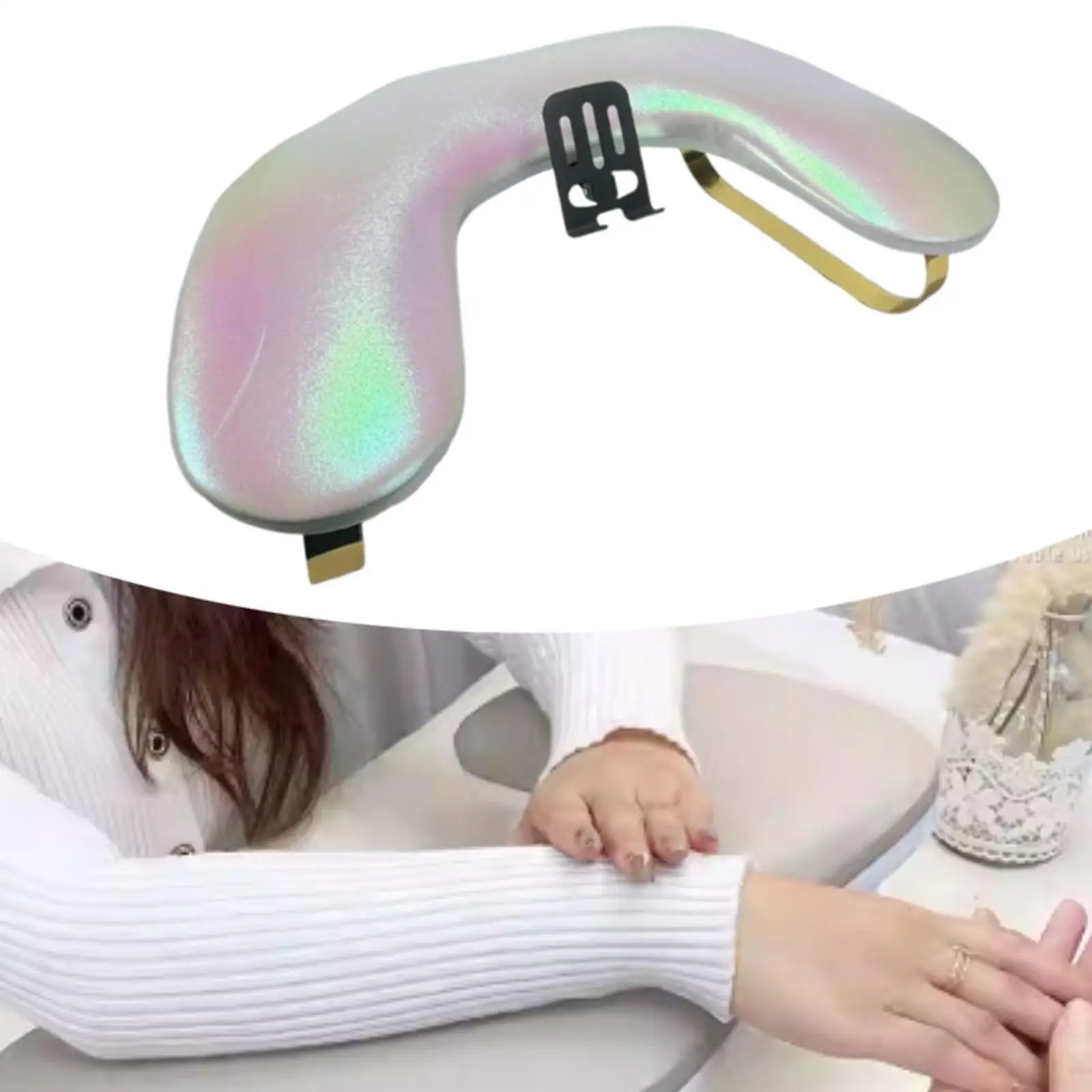 

Подушка для рук для дизайна ногтей с креплением для телефона, мягкая губка, наполнитель, салонный инструмент, удобная поддержка ногтей, инструмент для макияжа для начинающих женщин