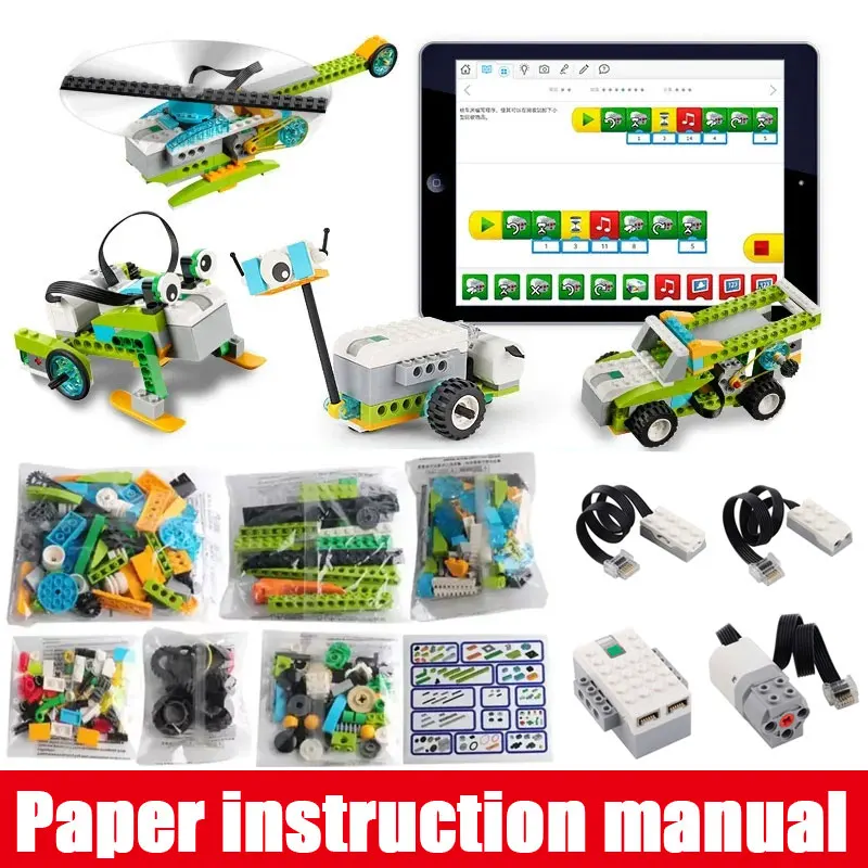 

Комплект основной программирования STEM Building Blocks Kit с Bluetooth для детской обучающей игрушки-робототехники, совместимой с крупными брендами