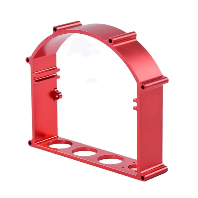Custom CNC Machining Anodized Black Aluminum Cubic Frame for Mechanical Assembly