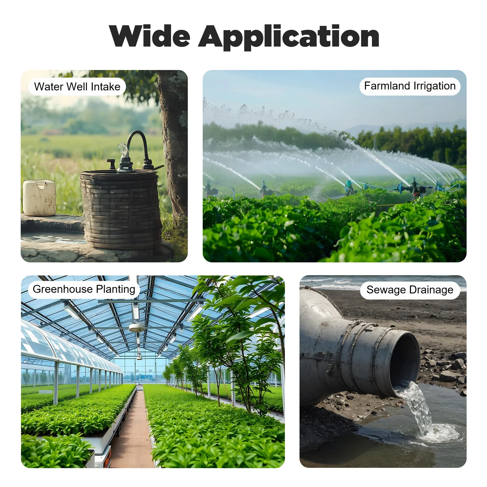 43cc Gasoline Water Pump Portable High Pressure for Farm Garden Irrigation Drainage 1Inch Inlet Outlet 98ft Lift 26ft Suction