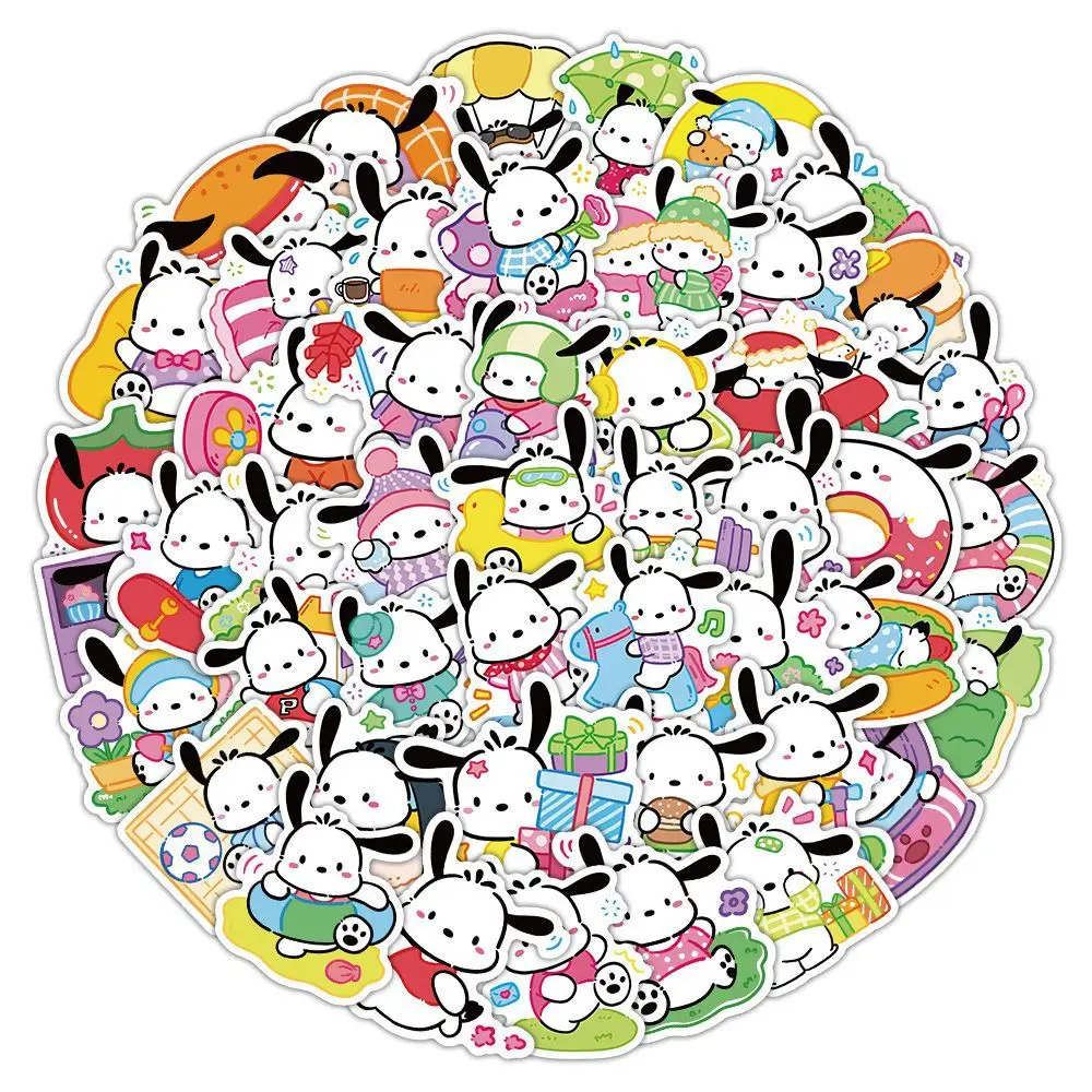 

10/30/50/100PCS Kawaii Pochacco Stickers Sanrio Graffiti Sticker Cartoon Decals Luggage Laptop Guitar Car Bike Cute Kids Toys