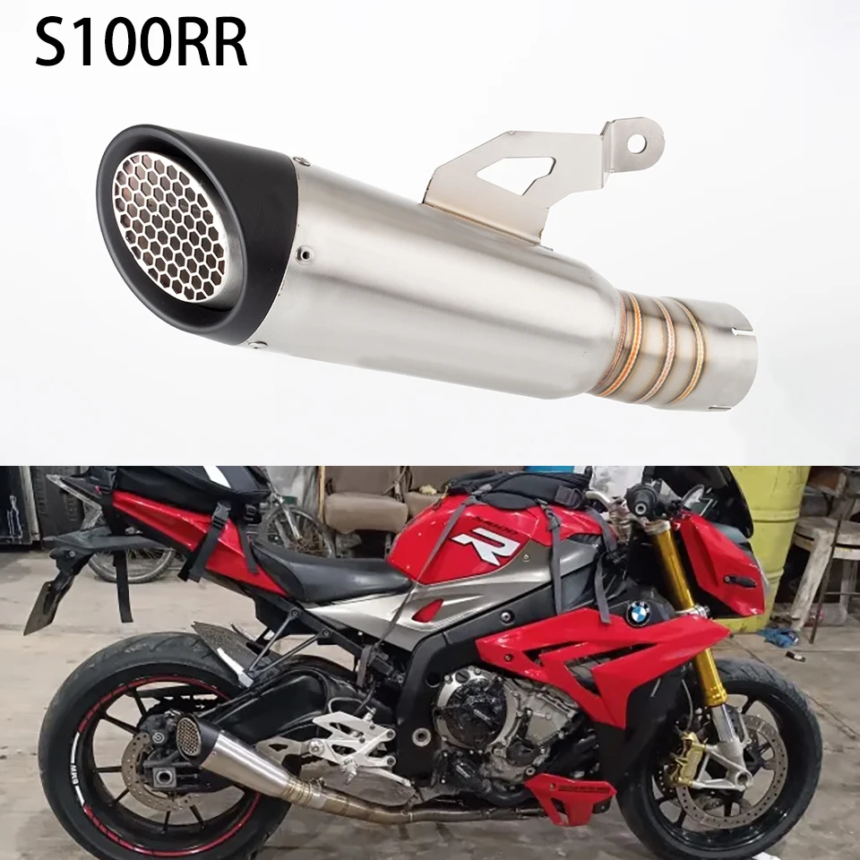 

Motorcycle exhaust Slip On For BMW S1000RR S1000 RR 2019-2025 Motorcycle Exhaust Escape System Modify Link Pipe S1000RR exhaust