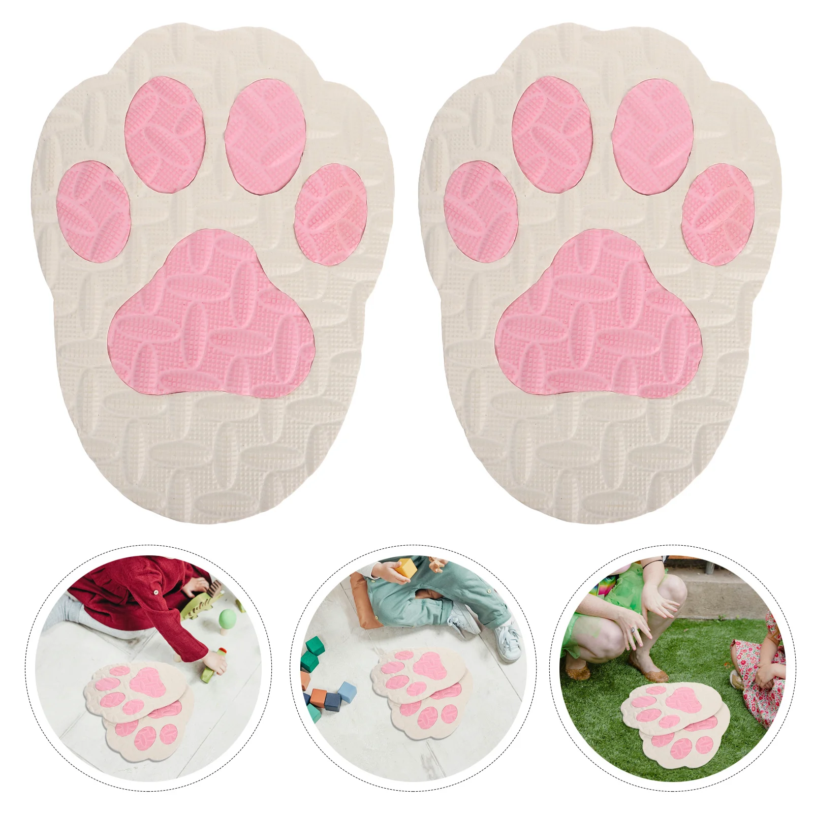 

1Pair Fursuit Paw Soles Soft Comfortable Waterproof Inserts with Strong Traction for Fursuit Walking Soles Cosplay Accessories
