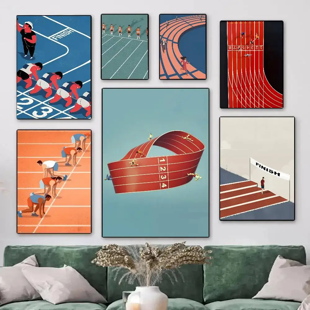 Laufende Poster, Poster, dekorative Gemälde, Arbeitszimmer, Schlafzimmer, Bar, Hintergrund, Wandgemälde, Geschenke