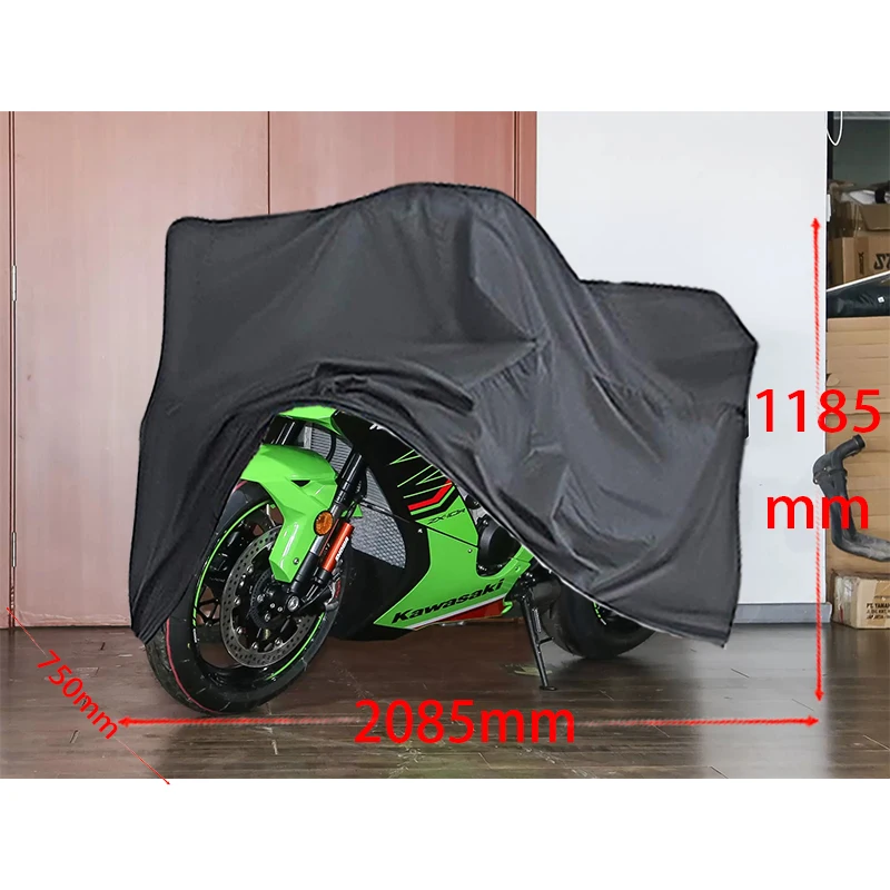 

Для KAWASAKI ZX-10R чехол для мотоцикла полная защита от солнца пыли без ушей утолщенный чехол из ткани Оксфорд