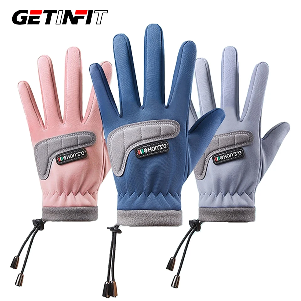 

GETINFIT Children's Gloves Winter Adding Fleece Keep Warm Anti-Slip Gloves Boy Outdoor Windproof Waterproof Ride A Bike Girl