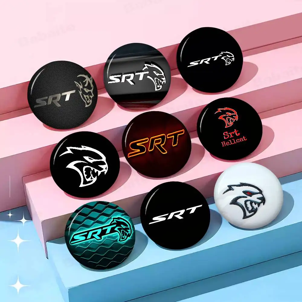 S-SRT Hellcat Credit Customizable Soft Button Pin For Women Creative Jewelry Funny Badge Cartoon Lover Hat