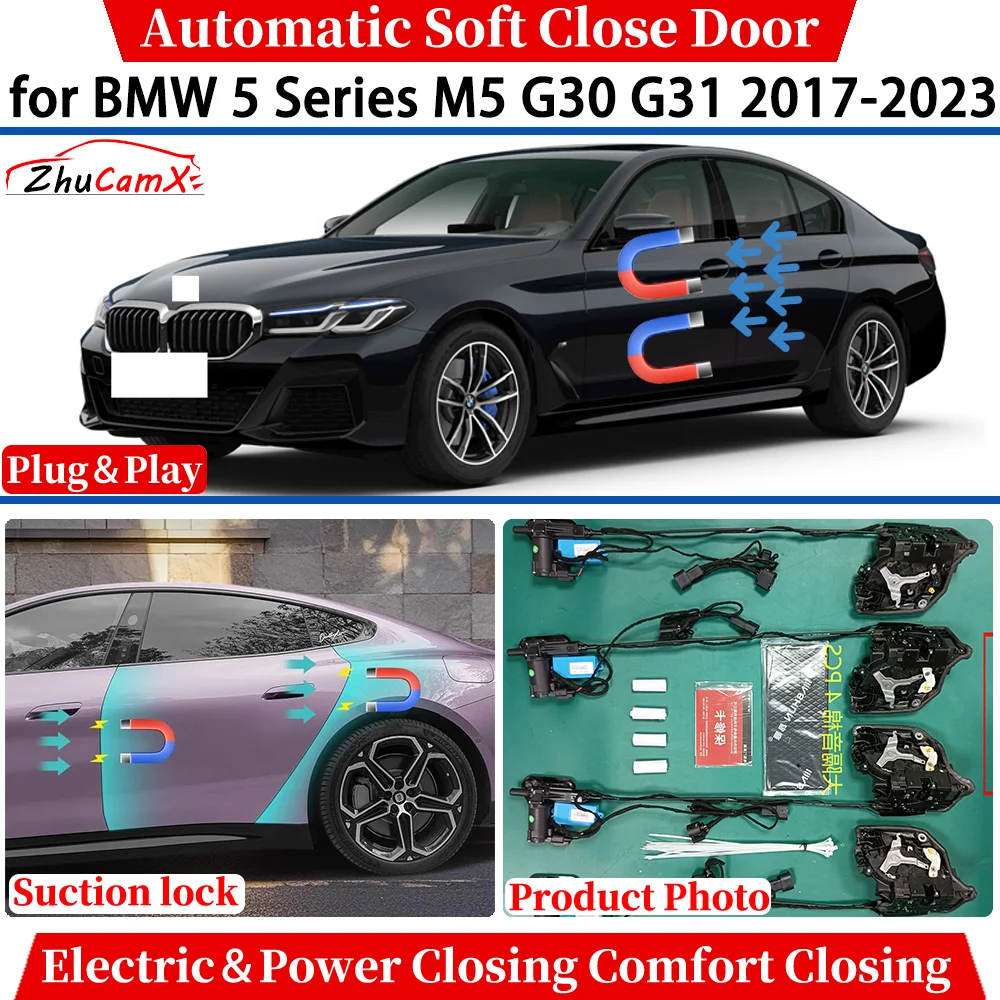 

Система автоматического плавного закрывания дверей с электроприводом и бесшумным доводчиком для BMW 5 серии M5 G30 G31 2017-2023