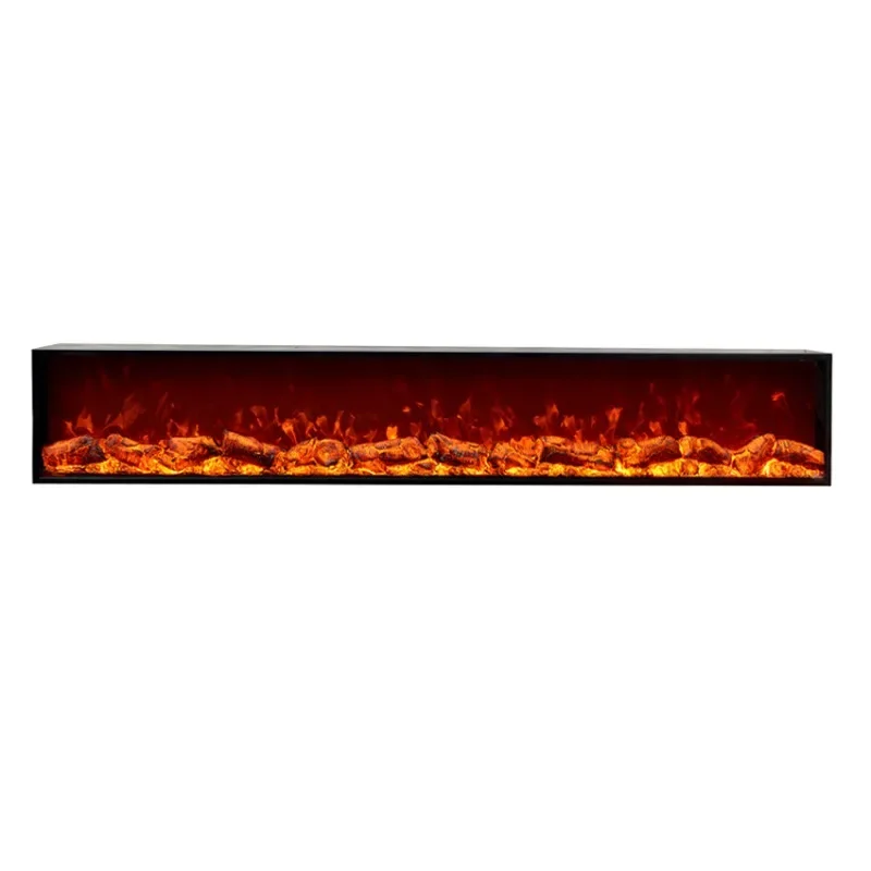 

Modern household fireplace decorative cabinet electronic simulation fireplace embedded