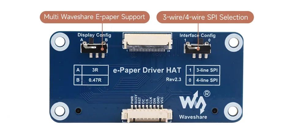 7,5 Pollici e-Paper Display Modulo per Raspberry Pi Pico, 800×480, Rot