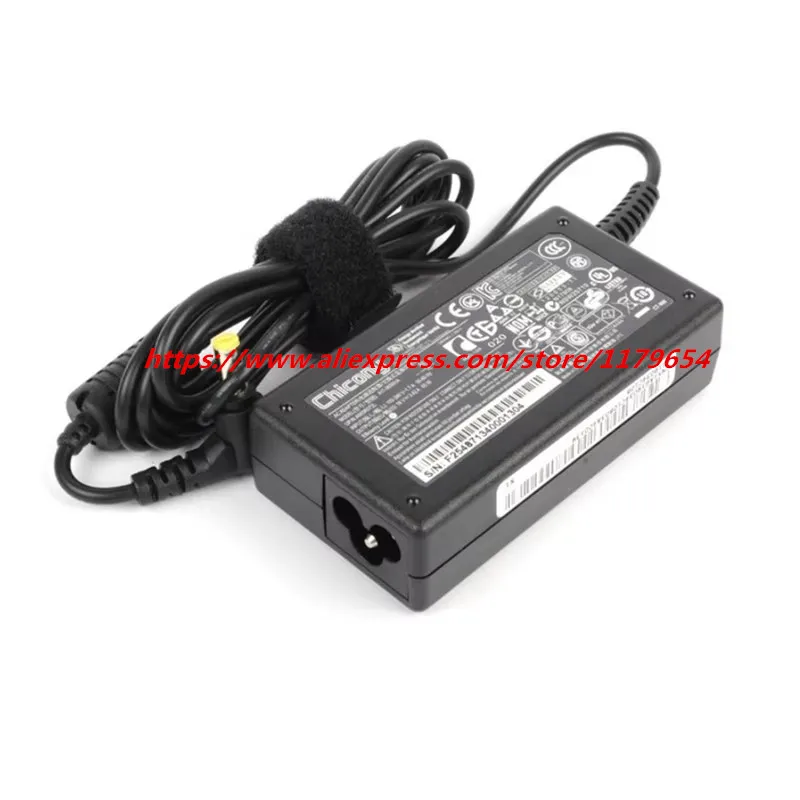 Genuine 19V 3.42A 65W Chicony PA-1700-02 A11-065N1A A065R078L AC Adapter For ACER ASPIRE 5310 5330 TM4750 TM5742 Laptop Charger