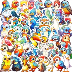 10/50pcs Cartoon Cute Owl Parrot Bird Stickers Pack for Kid Scrapbooking Travel Luggage Laptop Car Wall Decoration Sticker Decal