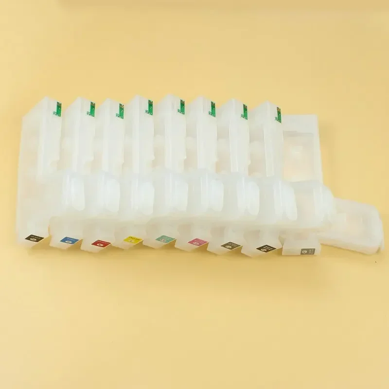 Cartucho de tinta de repuesto vacío T8501-T8509 de 280ML, 9 colores, con Chip de reinicio automático permanente para impresora Epson SureColor P800 ARC Ic Chip