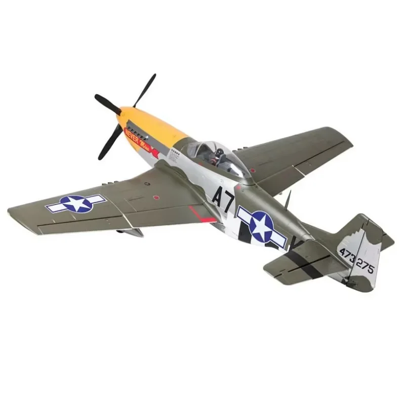 Samolot RC FMSRC 1500mm 1.5M P51 P-51 Mustang 6S z Podbipodwoziem LED PNP Skala Gaint Duży Model Samolotu Wojennego — 2