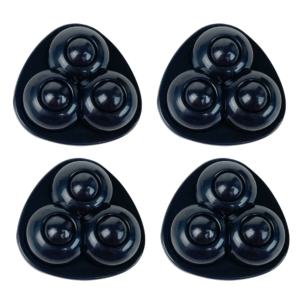 4pcs Paste Universal Wheel No Noise Self Adhesive Universal Pulley Rotating Wheels for Trash Can Bottom Kitchen Small Appliances