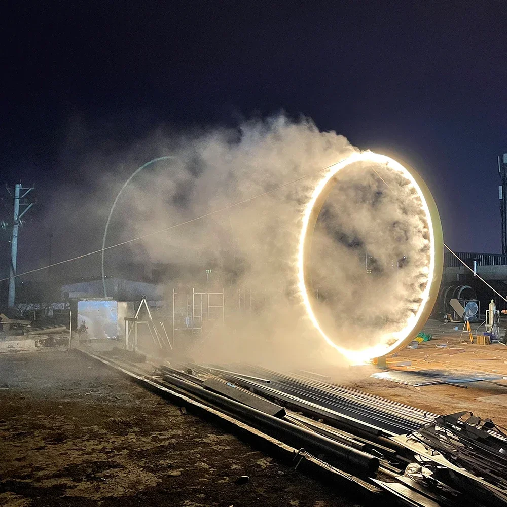 

exquisite craftsmanship Customized stainless steel wedding props circular arch for DIY